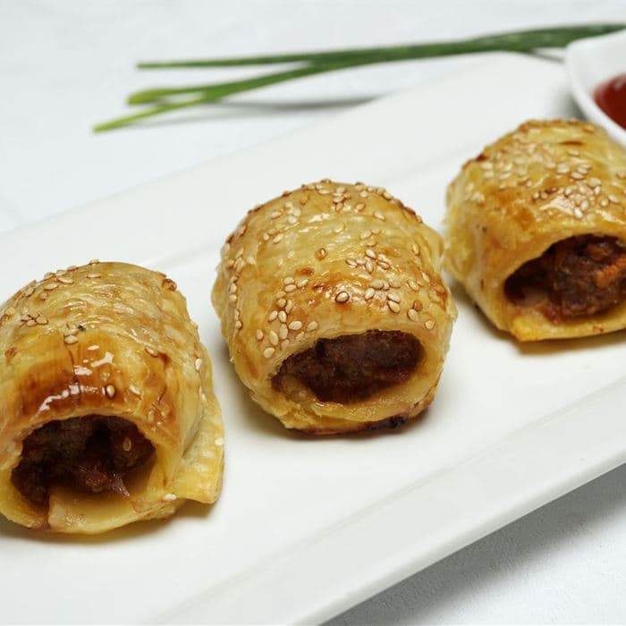 Homemade Sausage Roll with Tomato Sauce