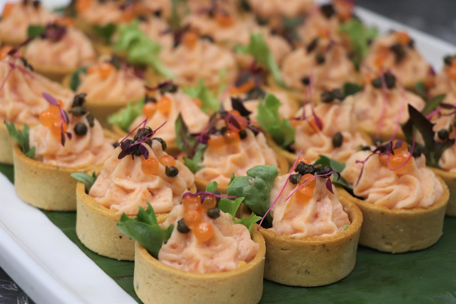 Mini Smoked Salmon Mousse Savoury Tart