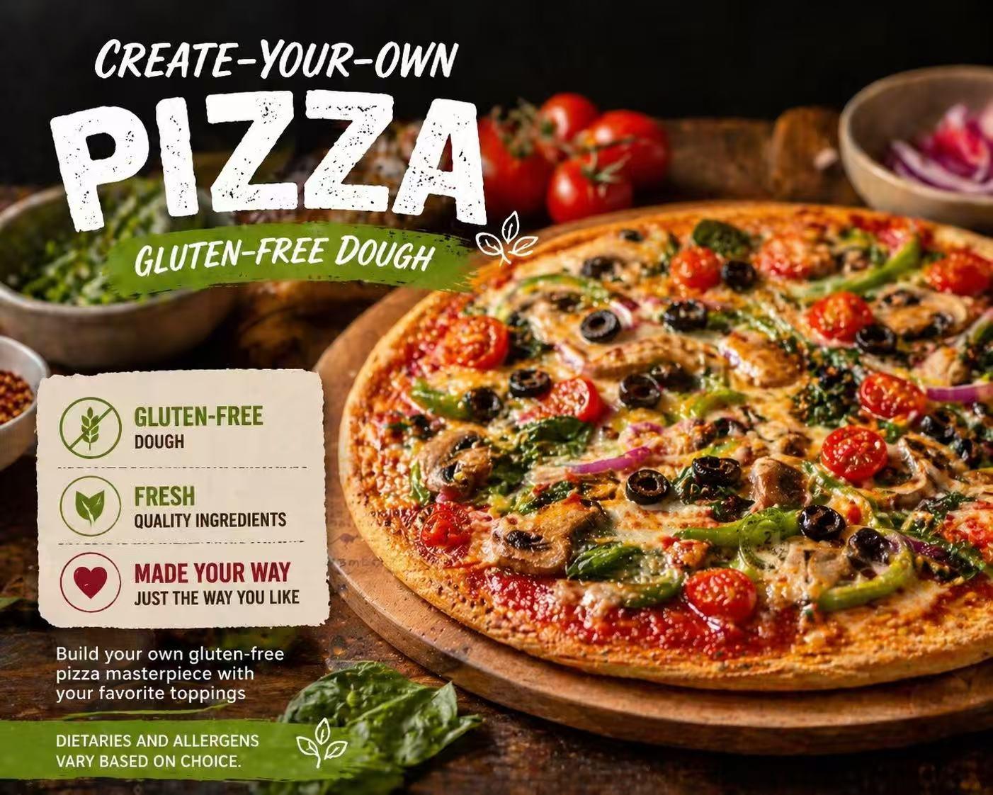 Create-Your-Own Pizza | Gluten-Free Dough