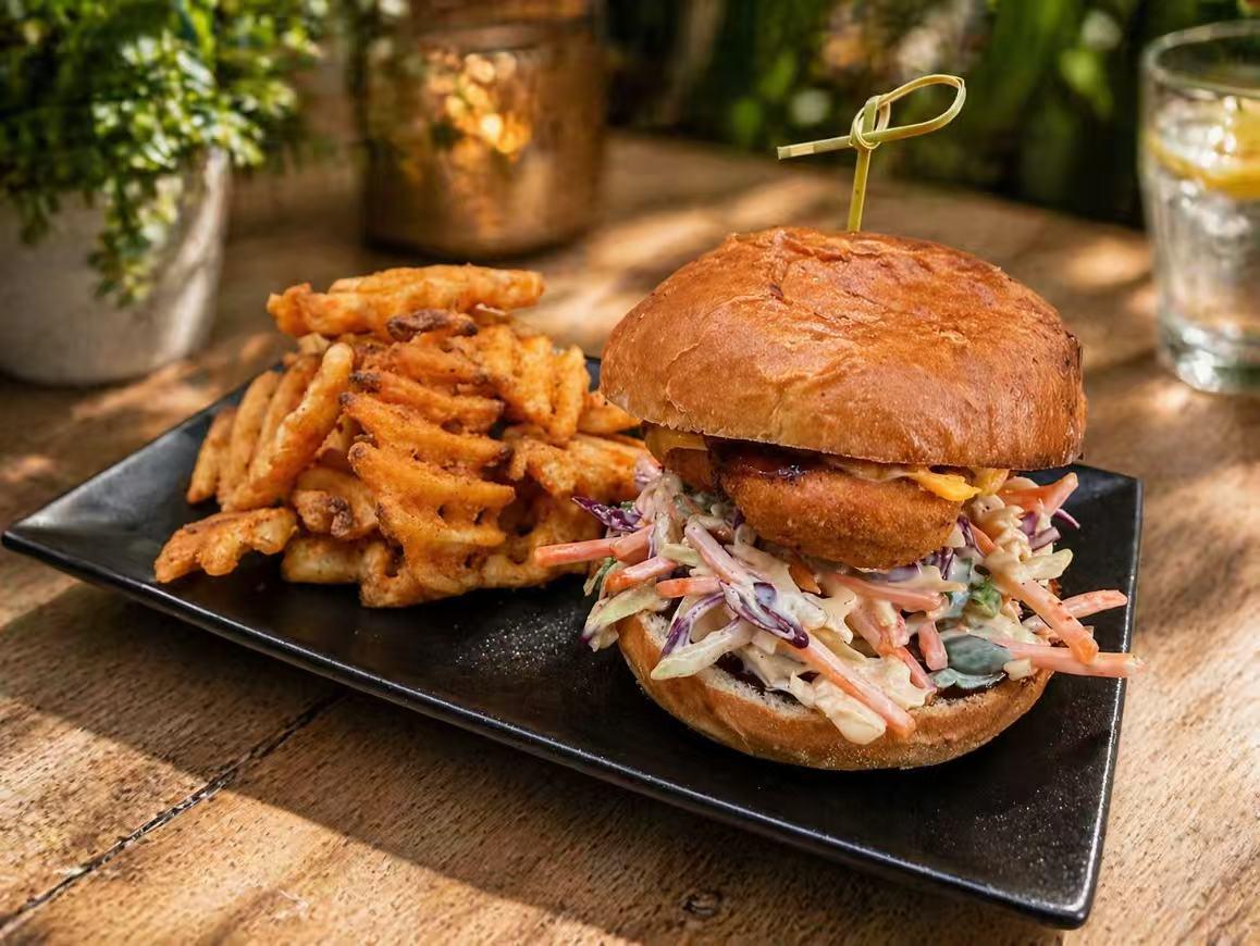 Chicken Burger with Chips