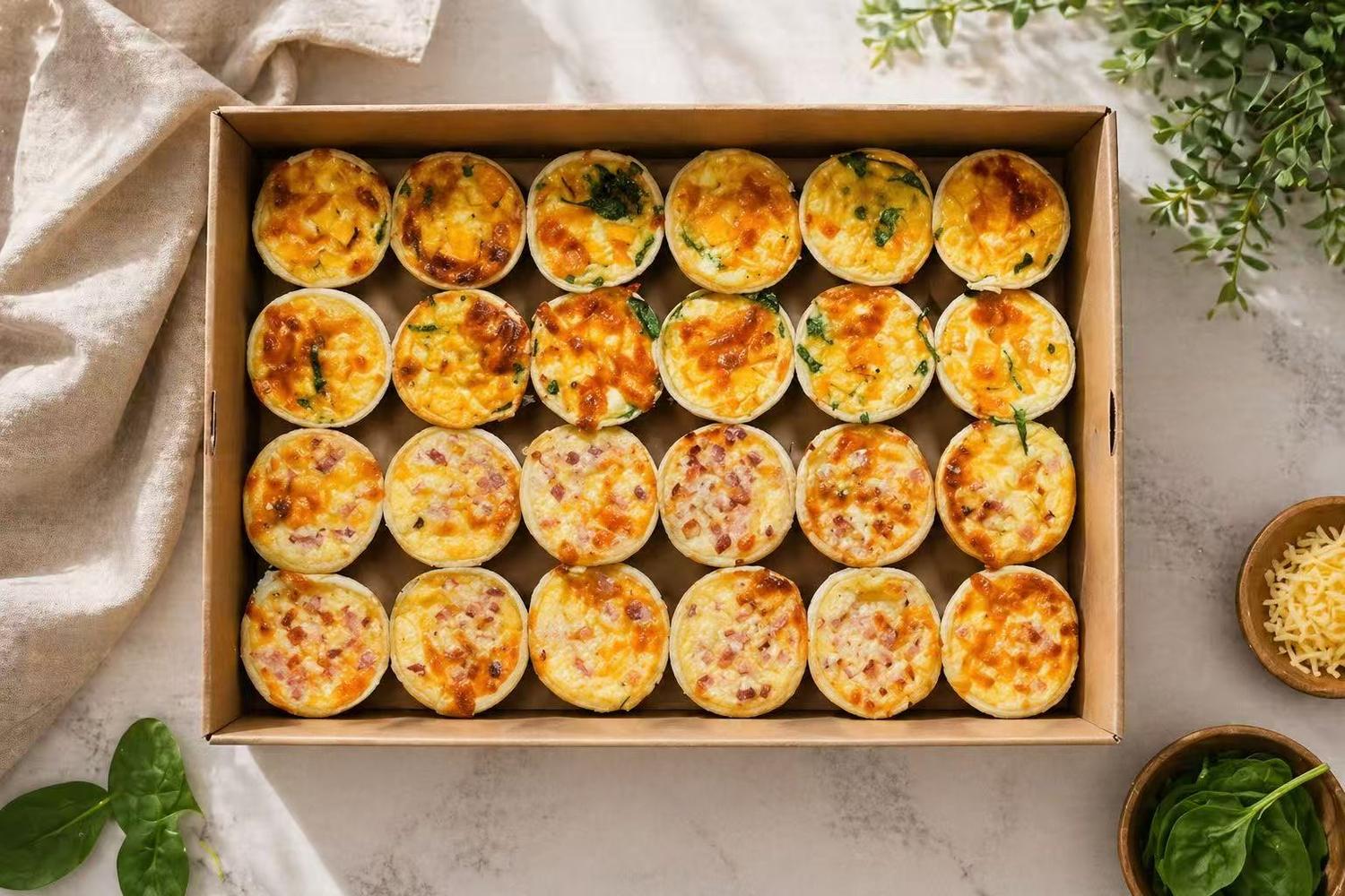 Traditional Mini Quiches Collection (Box of 24)