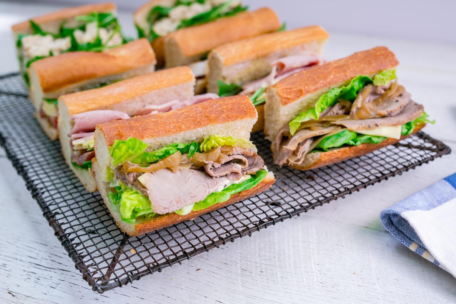 Vegetarian Deluxe Baguettes