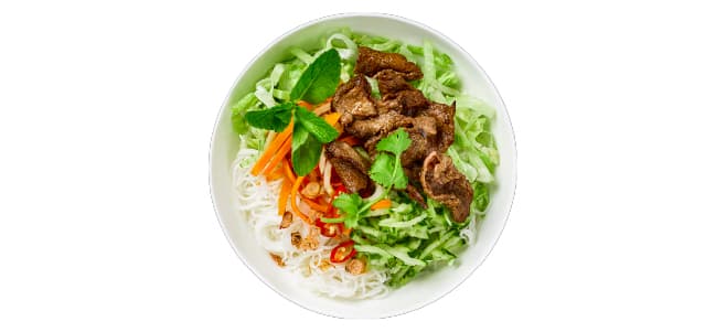 Lemongrass Beef Bún (Noodle Salad)