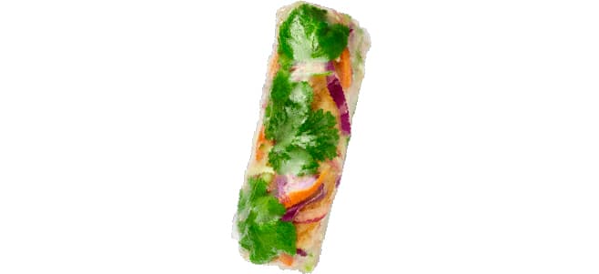 Low Carb Lime Crusted Fish Fresh Roll