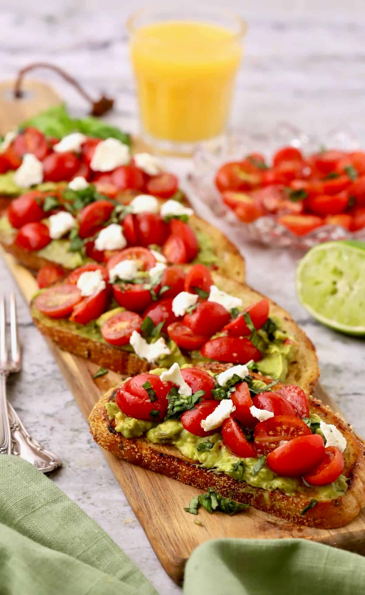 Avocado on Toasted Sourdough