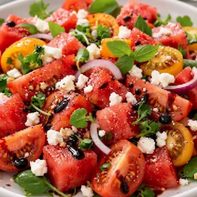 Watermelon and Tomato Salad Platter