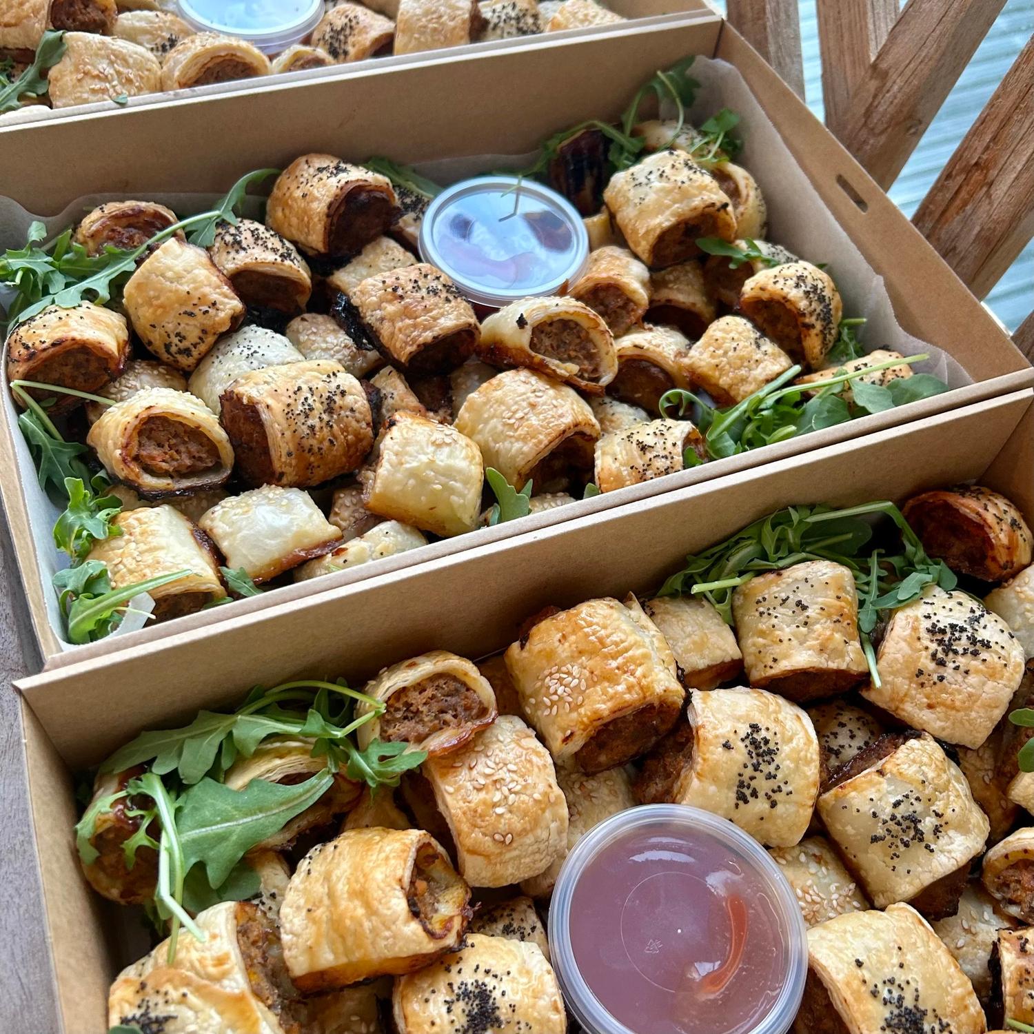 Lamb & Harissa Sausage Roll Platter (30 Pieces)