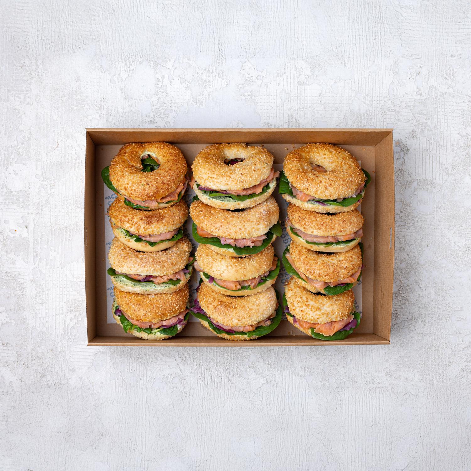 Mini Salmon Bagels