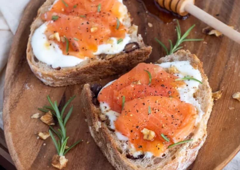 Smoked Salmon Bruschetta