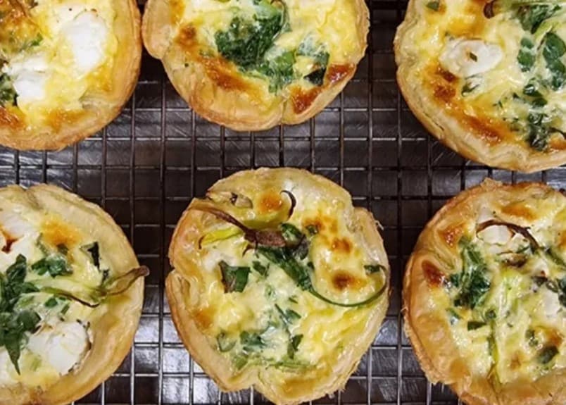 Pumpkin Spinach and Ricotta Tart