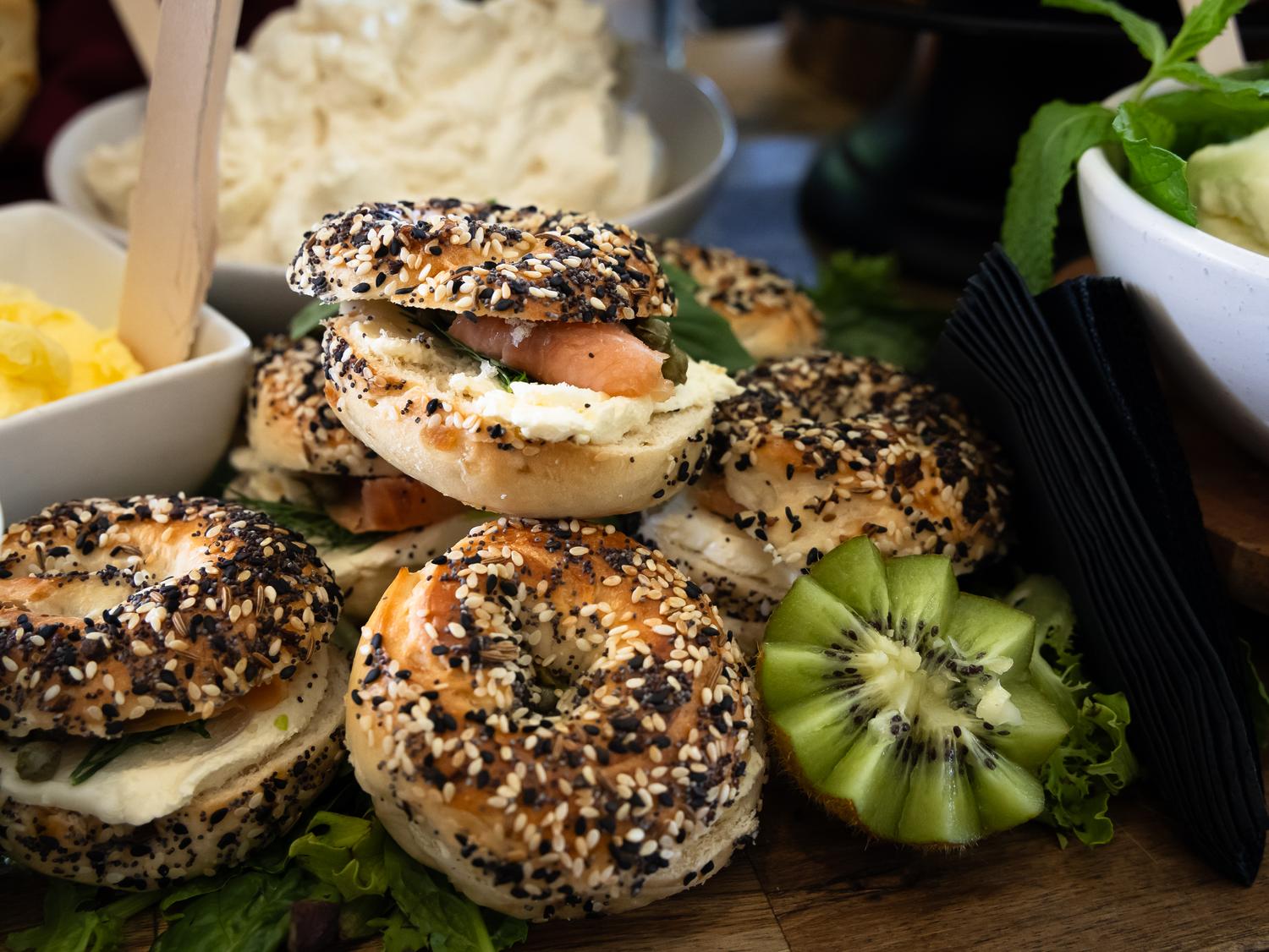 Mini Salmon Bagel