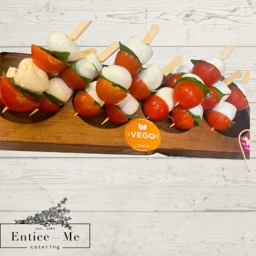 Mini Basil Tomato & Bocconcini Vegetarian Skewer 