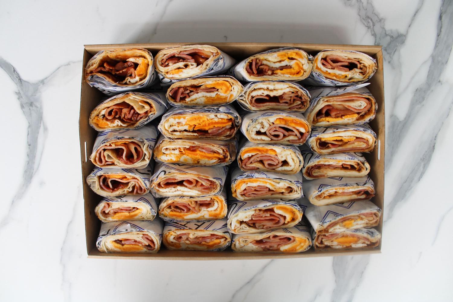 Breakfast Bacon and Egg Wrap