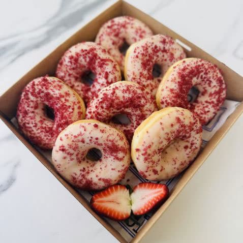 Pink Ribbon Donut Box (8pcs)