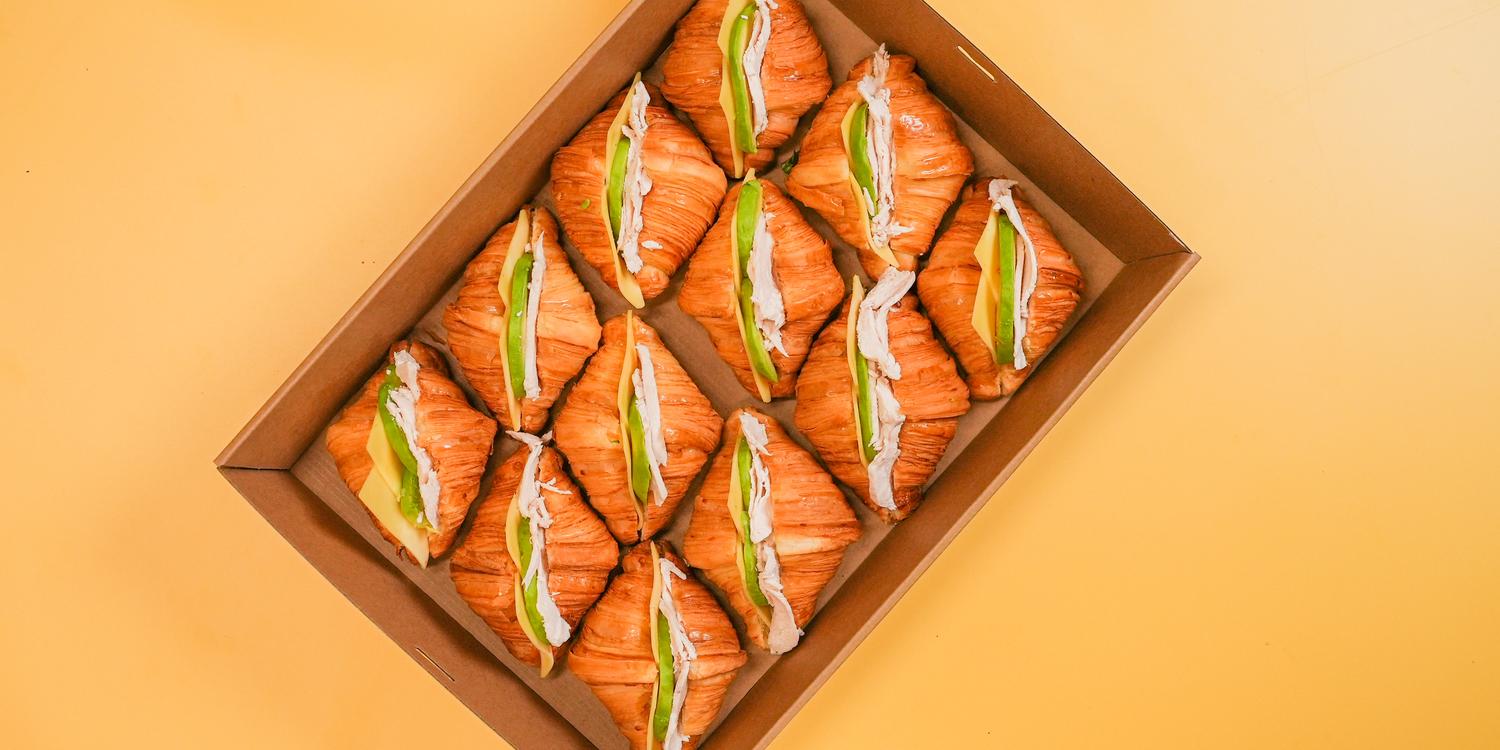 Mini Chicken Avocado Croissant (Box of 12)