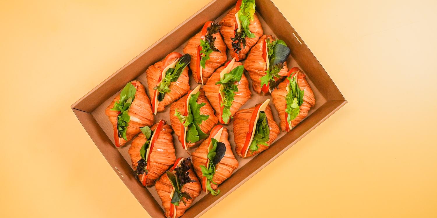 Mini Vegetarian Croissant (Box of 12)