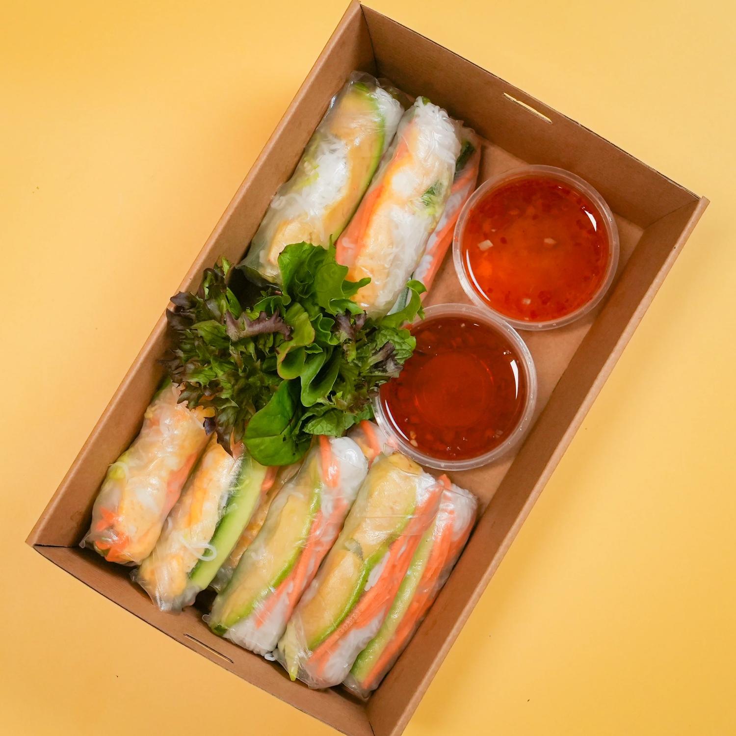 Vegetarian Rice Paper Rolls (Box of 12)