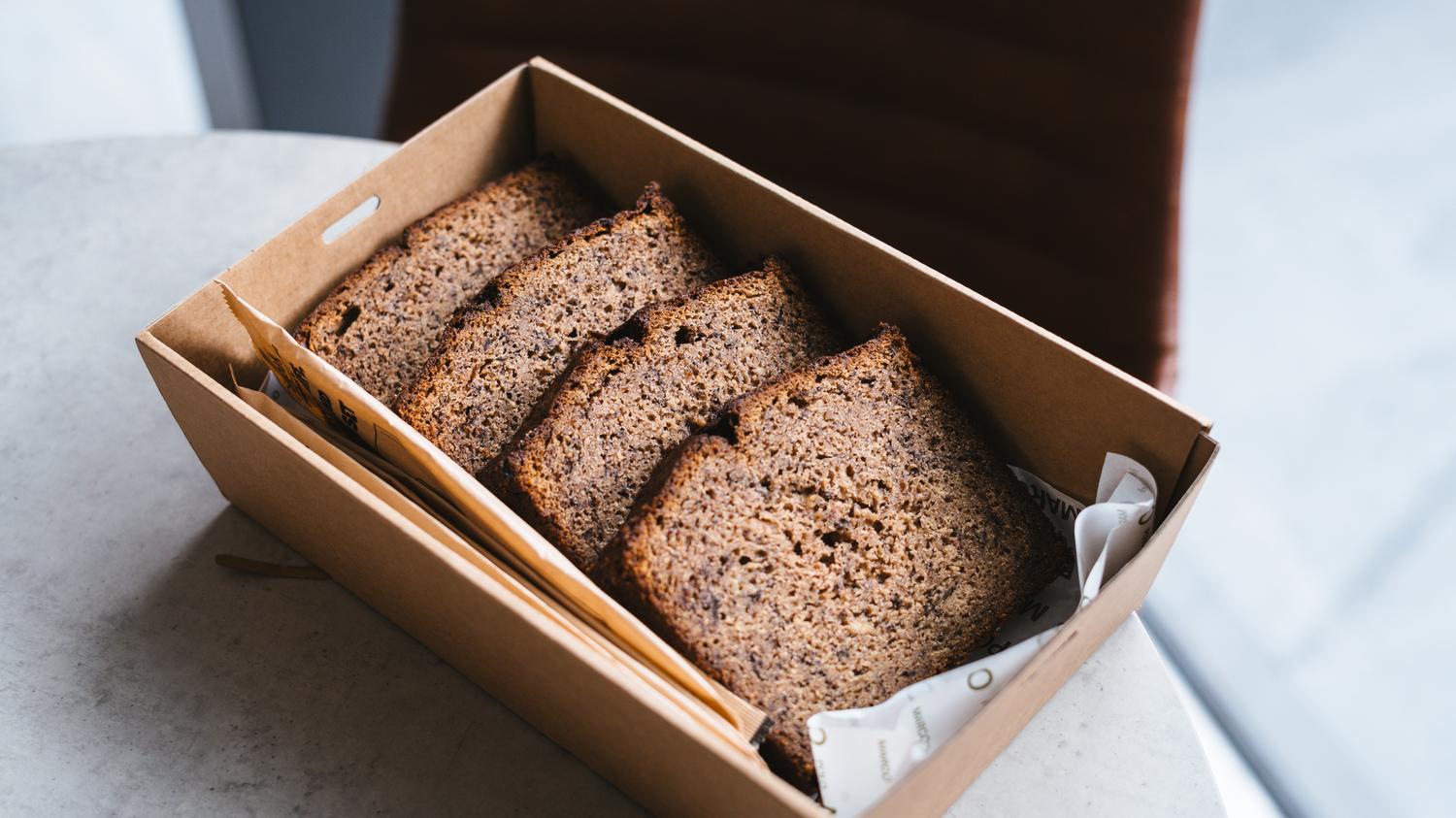 Banana Bread with Espresso Butter