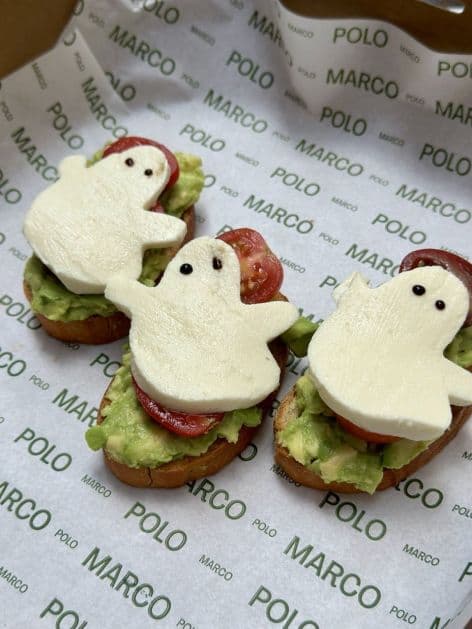 Haunted Bruschetta Bites
