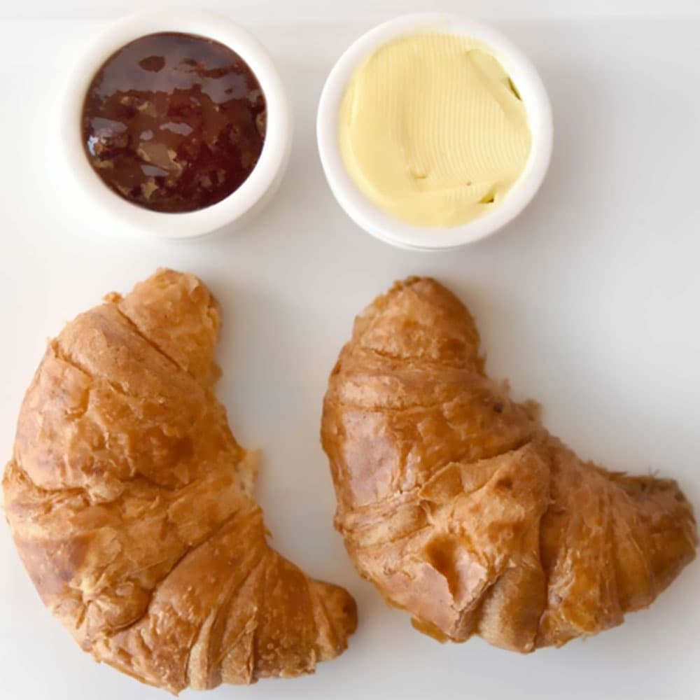 Mini Sweet Croissant w Strawberry Jam & Butter