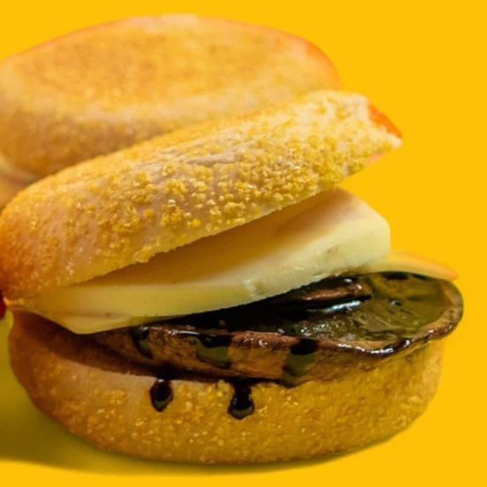 Balsamic Glazed Mushroom English Muffin