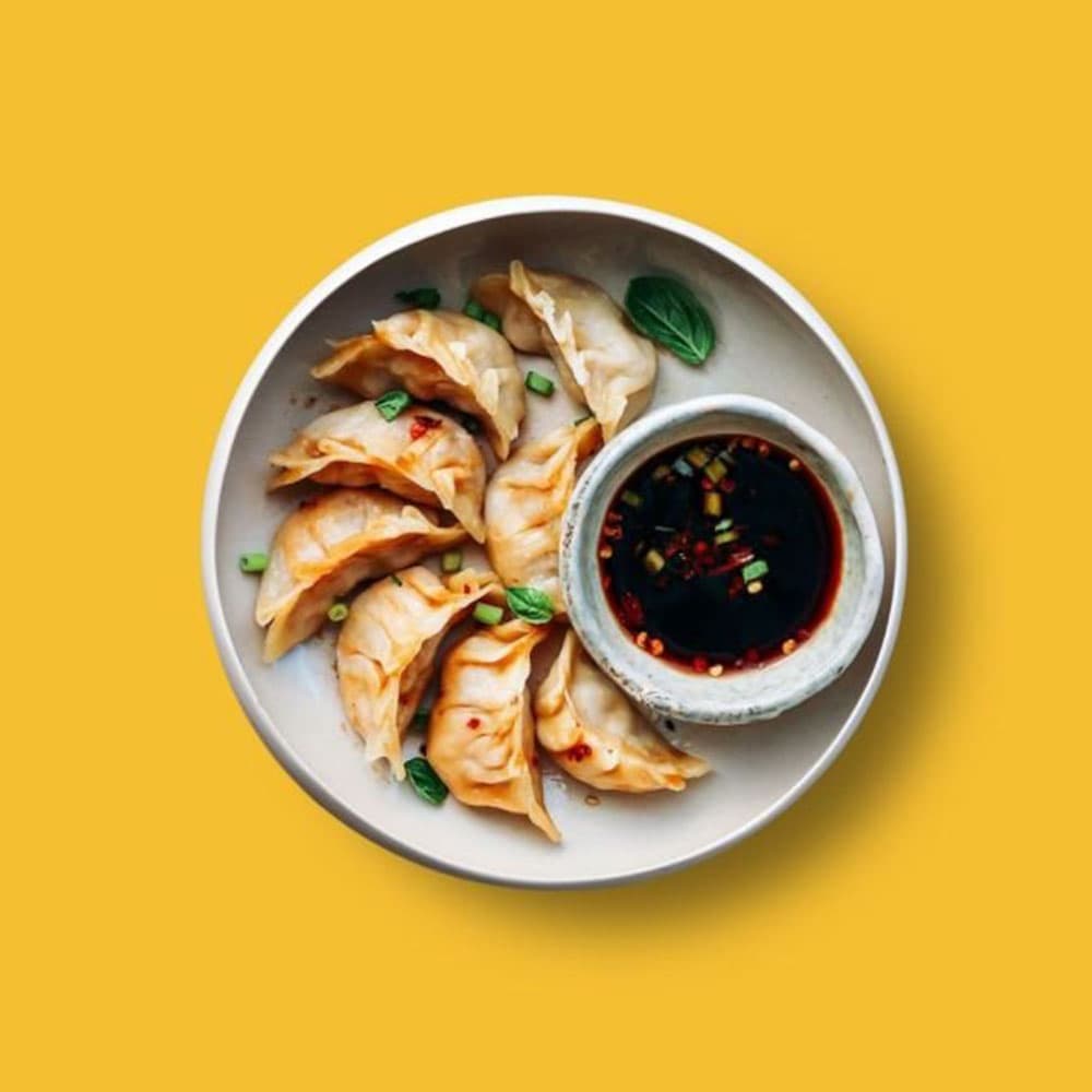 Vegetarian Dumplings Platter (12 Pieces)