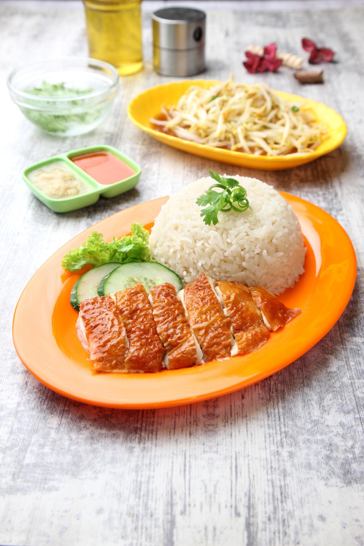 Roasted Boneless Chicken Rice Set