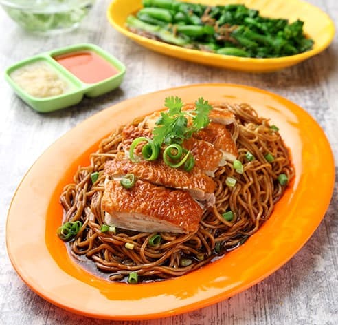 Roasted Boneless Chicken Noodle Set