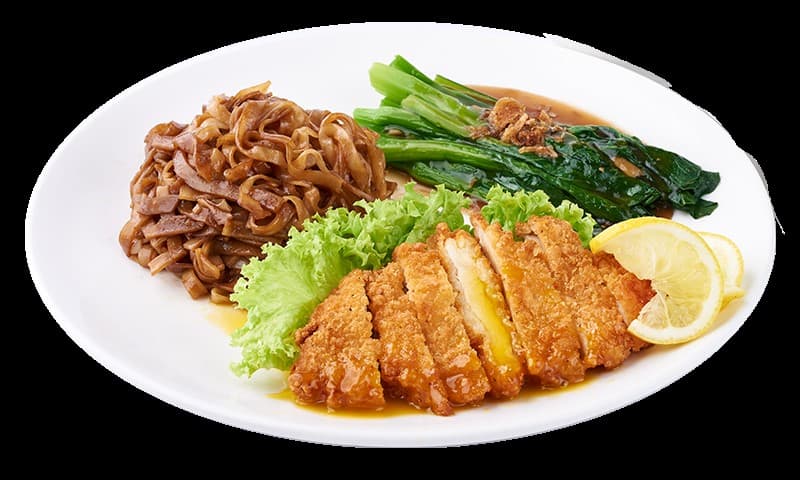 Lemon Chicken Cutlet Hor Fun Set