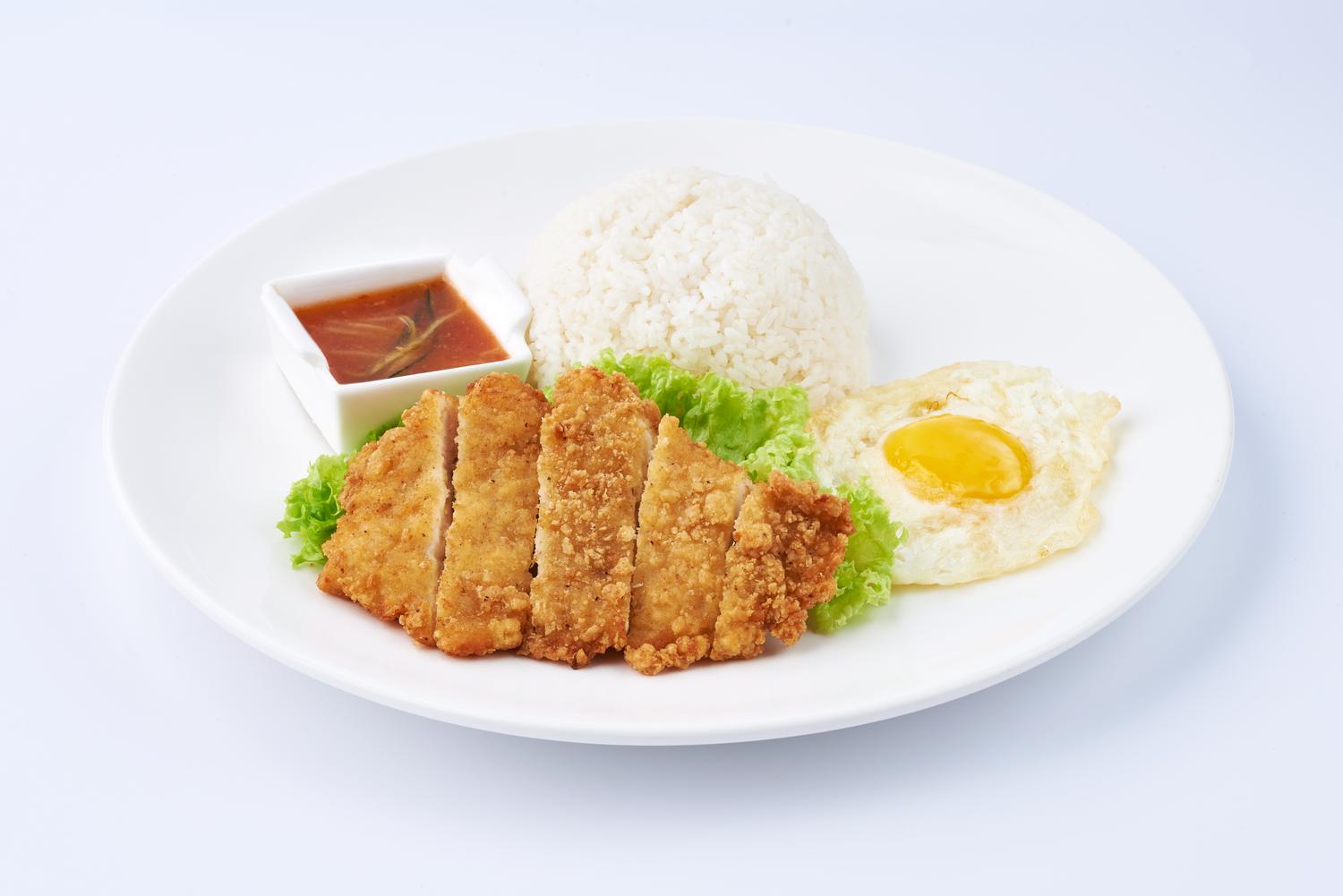Thai Sauce Chicken Cutlet with Rice