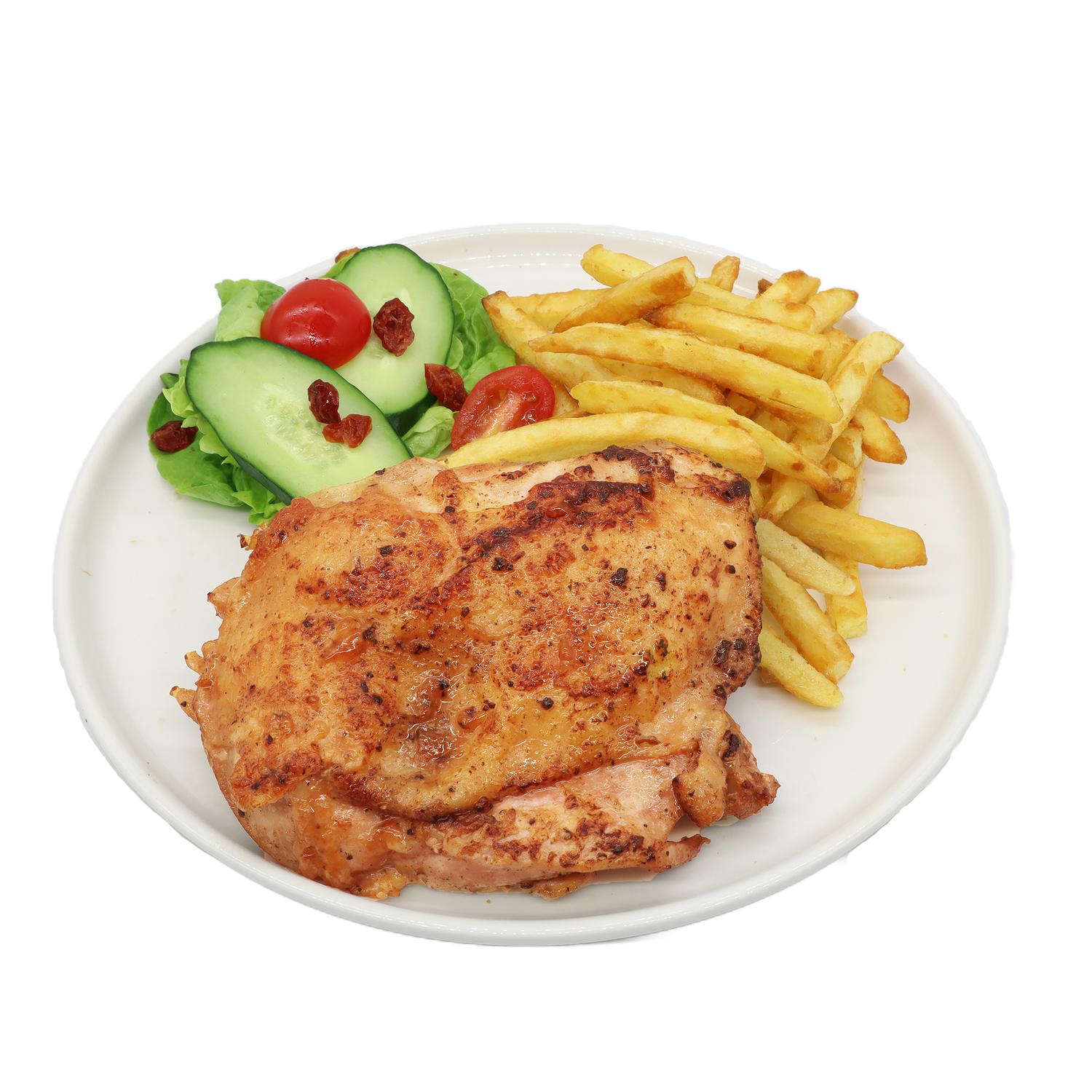 Chicken Chop with French Fries & Salad