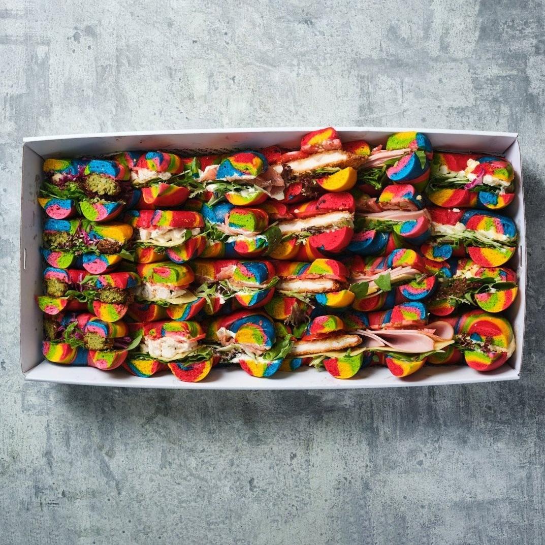 Assorted Rainbow Bagel Box (Box of 12)