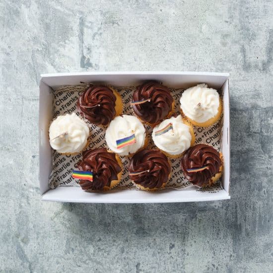 Rainbow Flag Cupcakes (Box of 9)