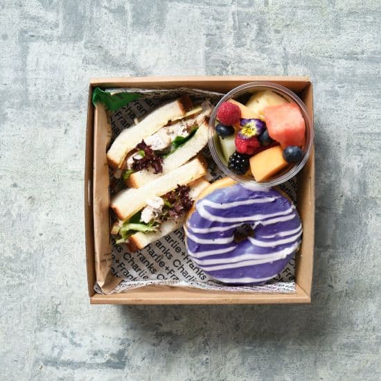 Wear It Purple Lunch Box + Donut