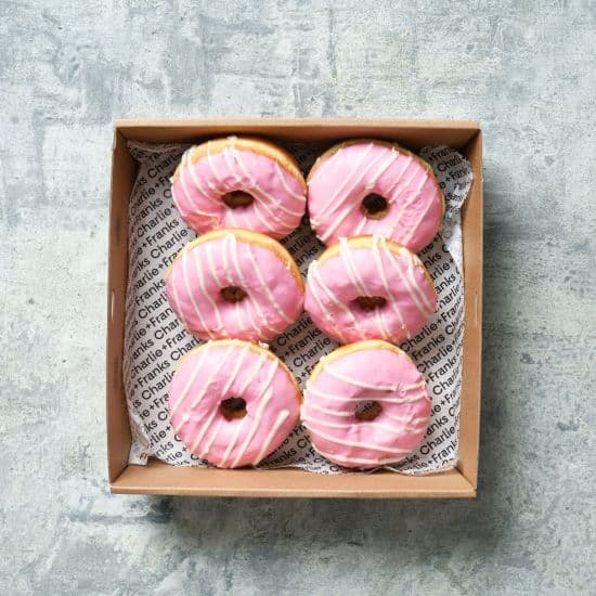 Pink Ribbon Day Pink Donut Box (6pcs)