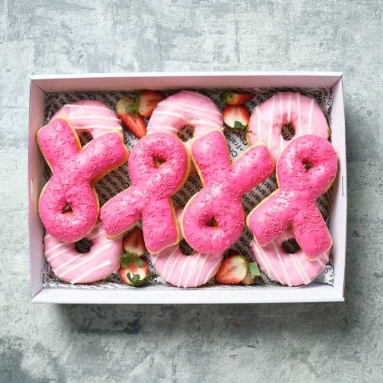Pink Ribbon Day Donut Box (12pcs)