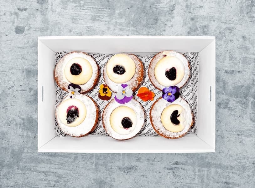 Lemon + Blackcurrant High Tea Cupcake (Box of 6)