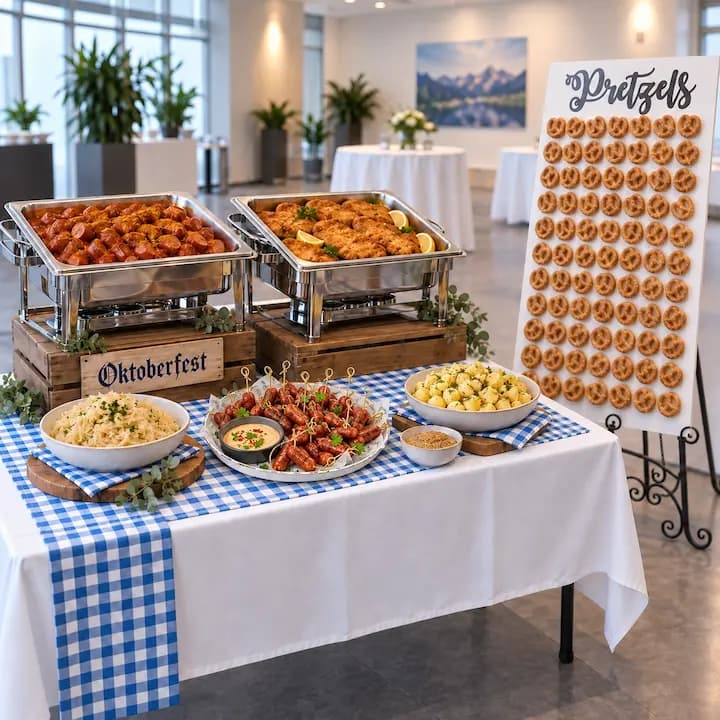Oktoberfest Bavarian Table Styling