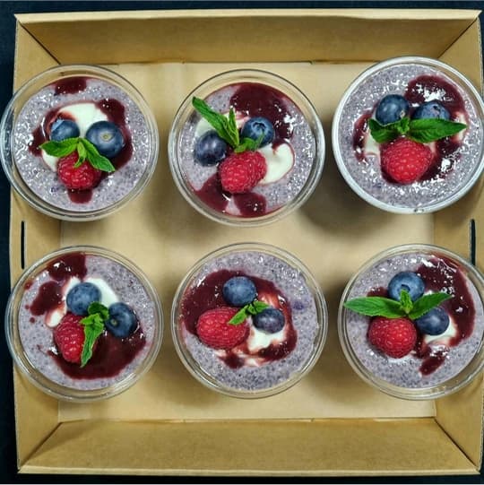Berries Chia Pudding Box