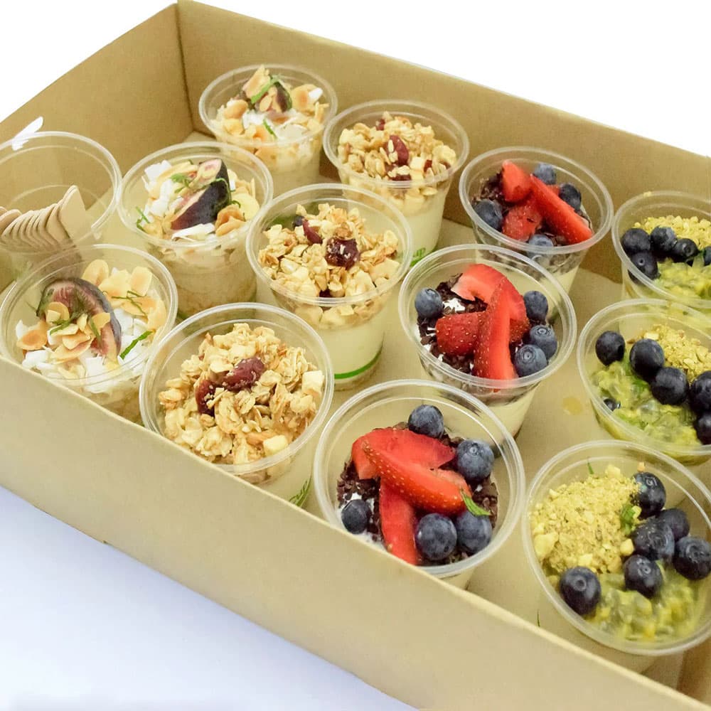 Passionfruit and Blueberry Yoghurt Pot