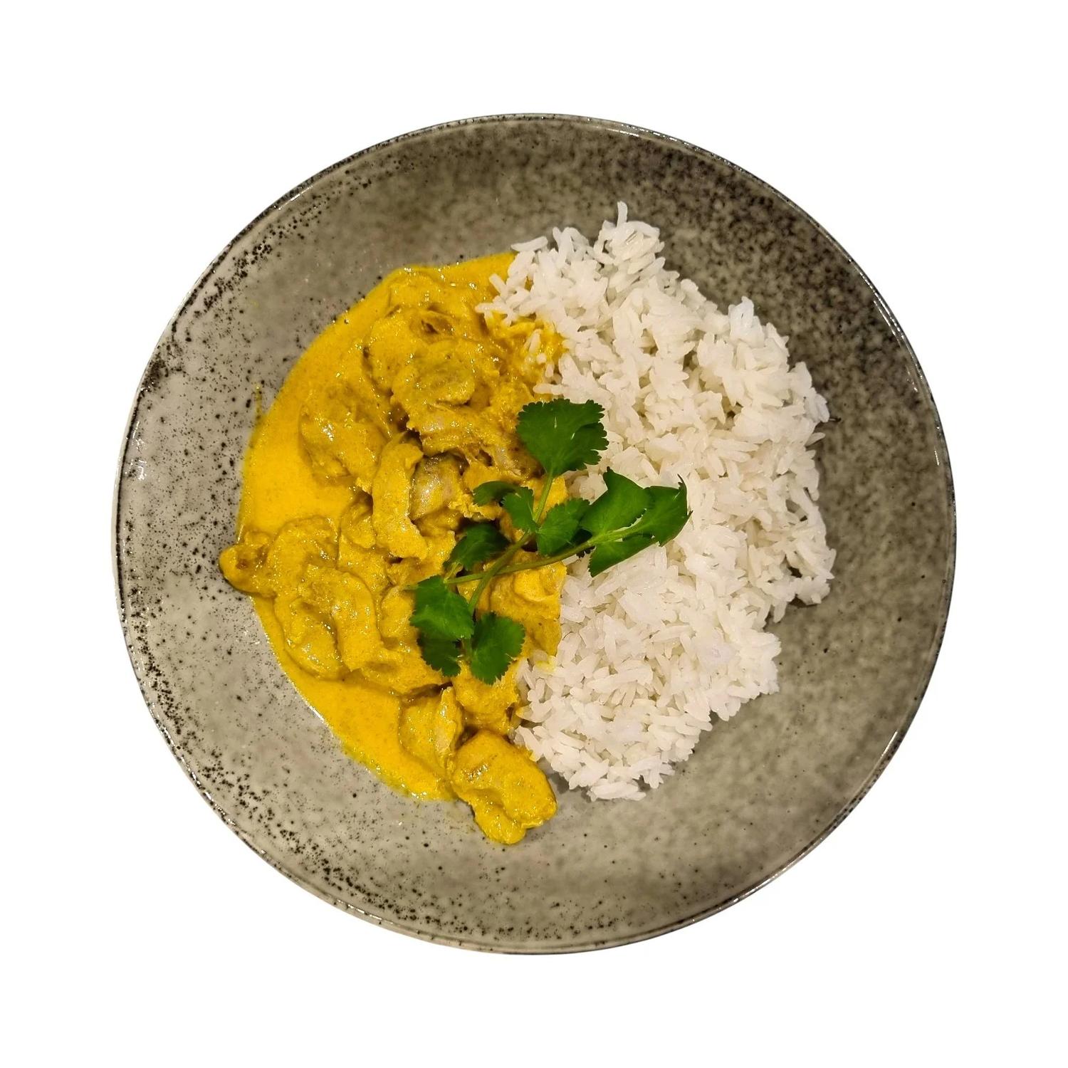 Malaysian Chicken Curry Rice Platter