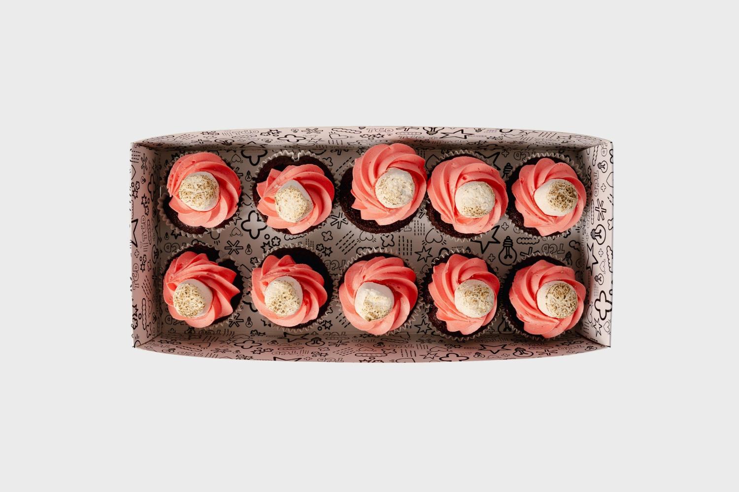 Midnight Fudge & Torched Marshmallow Cake Box(Sml)