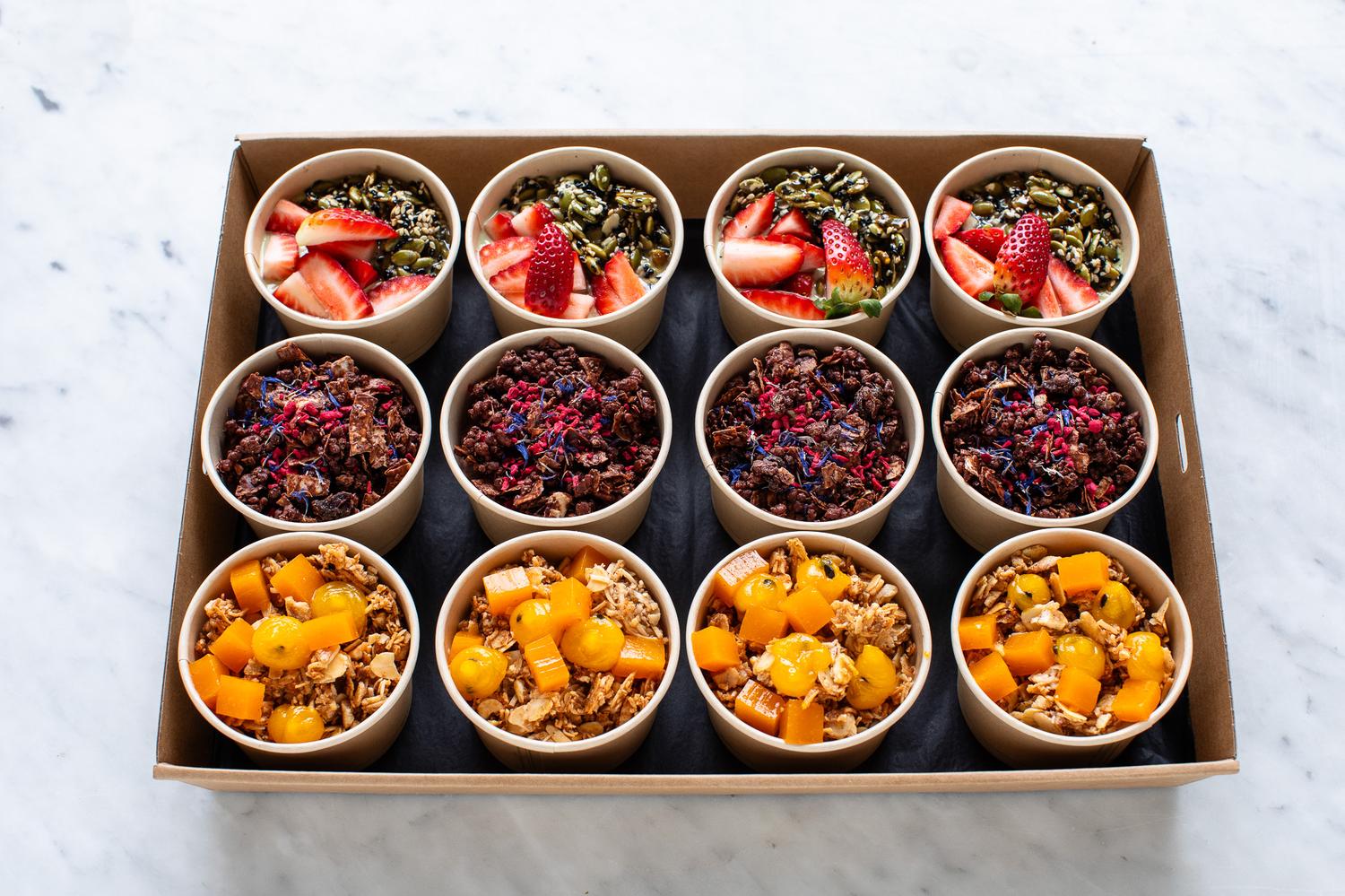 Brekky Bowls, Matcha-infused Coconut Yoghurt