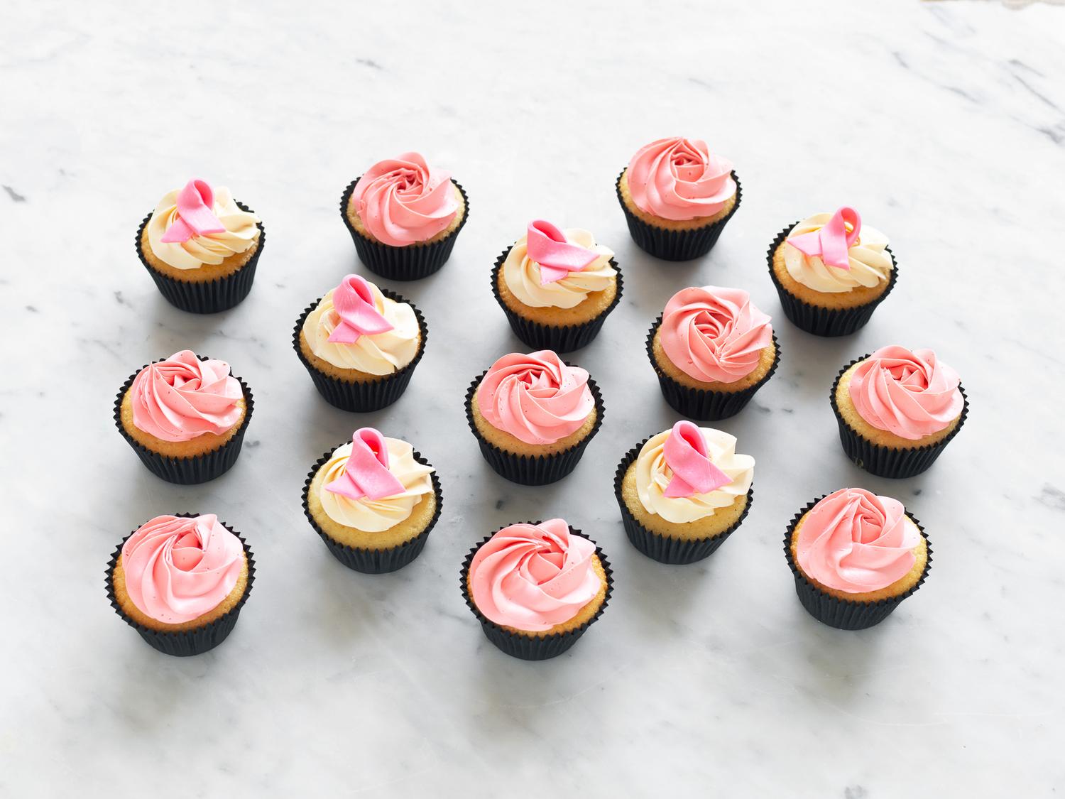 Pink Ribbon Cupcakes (20pcs)