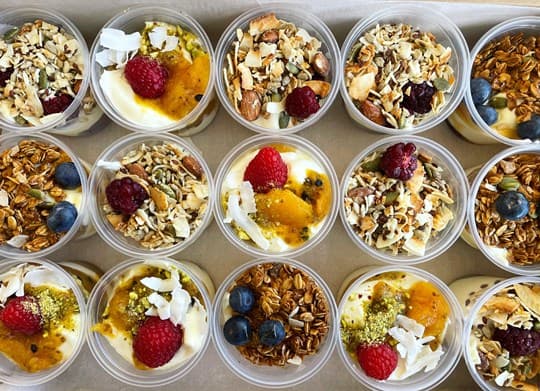 Mini Mixed Yoghurt Pots (Box of 24 Cups)