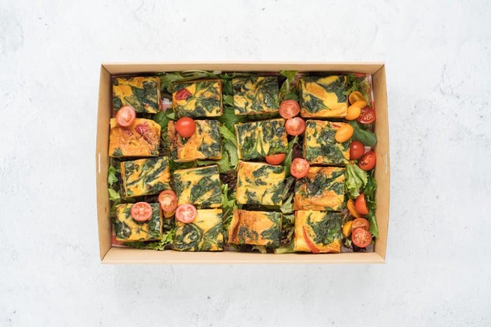Grilled Vegetables & Spinach Frittata