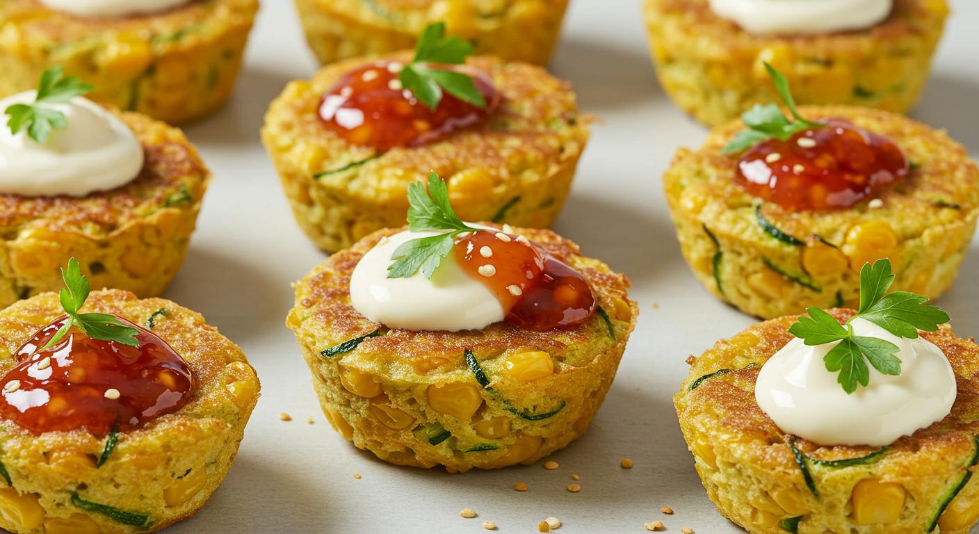 Zucchini and Corn Mini Fritters