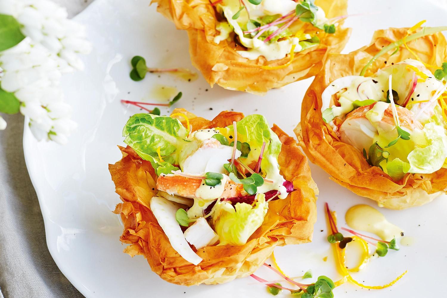 Open Filo Pastries
