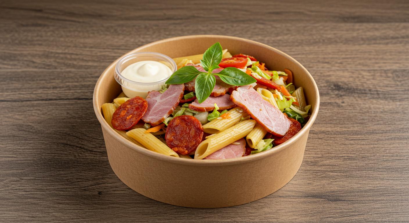 Three Meat Pasta Salad Box