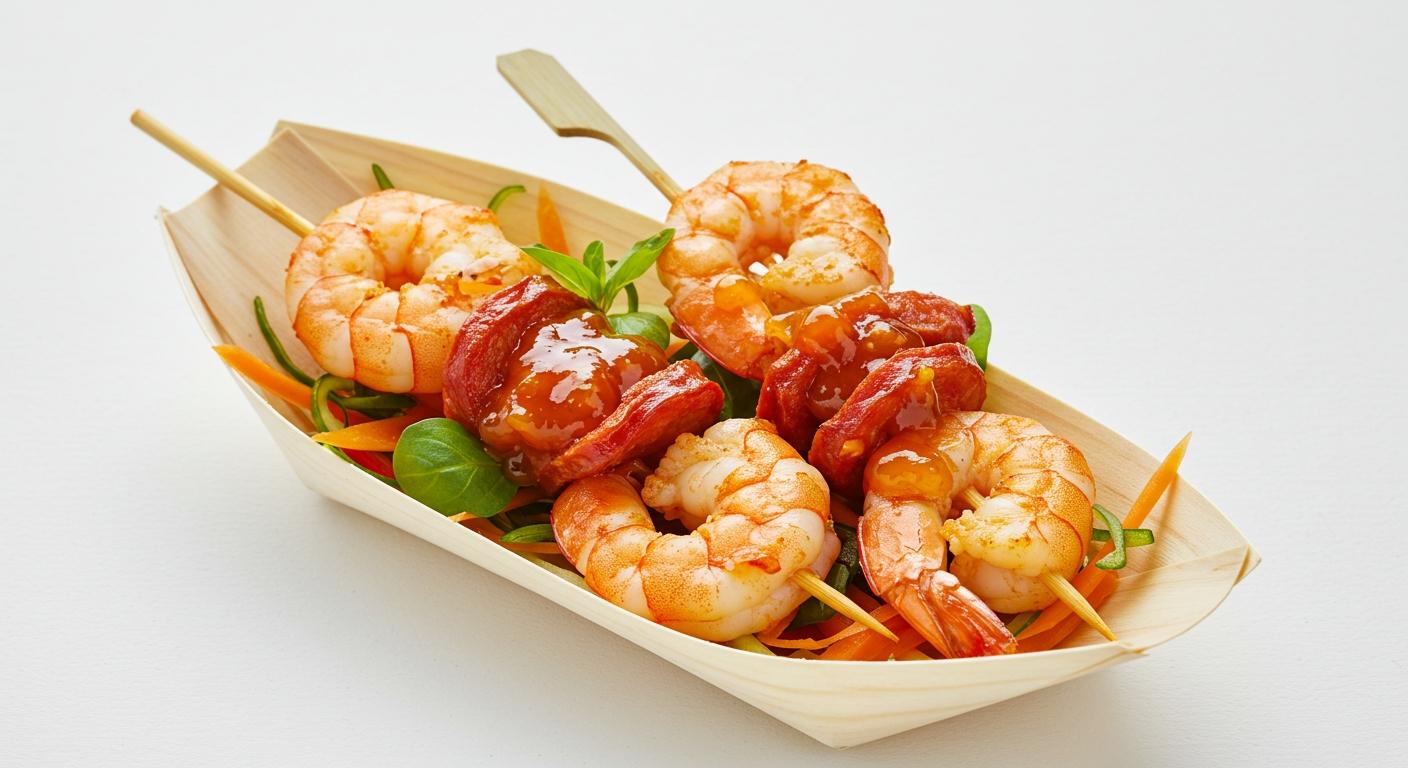 Chorizo Prawn Skewers